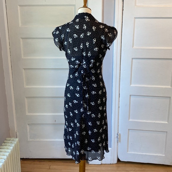 Speechless Black Dress with White Cats, Size 7 - Picture 8 of 16
